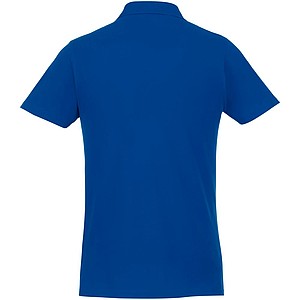 Helios short sleeve mens polo, blue, M