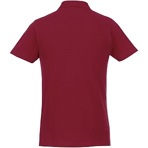 Helios short sleeve mens polo, burgundy, L