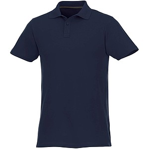 Helios short sleeve mens polo, navy, L