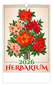 Herbarium 2026, nástěnný kalendář, prodloužená záda
