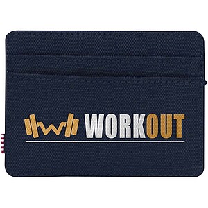 Herschel Charlie recycled RFID card holder, navy