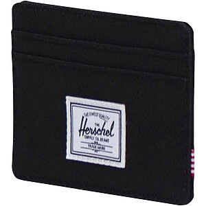 Herschel Charlie recycled RFID card holder, solid black