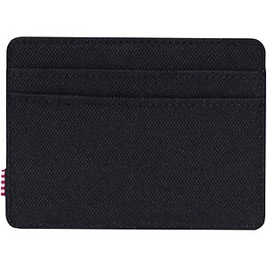 Herschel Charlie recycled RFID card holder, solid black