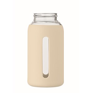 High borosilicate glass bottle, beige