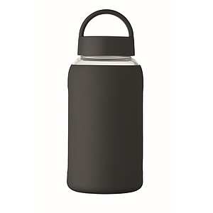 High borosilicate glass bottle, black