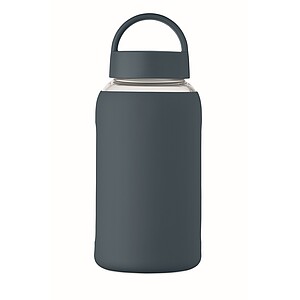 High borosilicate glass bottle, french navy