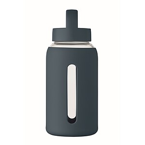 High borosilicate glass bottle, french navy
