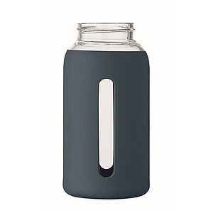 High borosilicate glass bottle, french navy