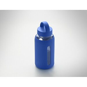 High borosilicate glass bottle, royal blue