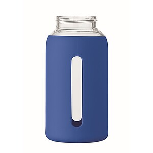 High borosilicate glass bottle, royal blue