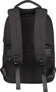 High-quality backpack with USB port, black