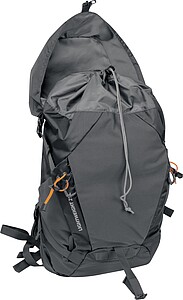 Hiking backpack with hip belt, dark grey