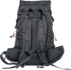 Hiking backpack with hip belt, dark grey