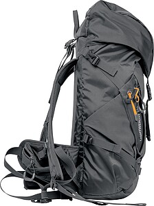 Hiking backpack with hip belt, dark grey