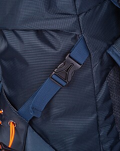 Hiking backpack with hip belt, navy heather