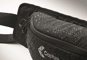 Hiking waist bag in water repellent