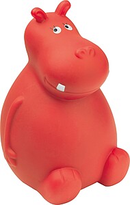 Hippo money box, red