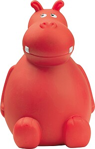 Hippo money box, red