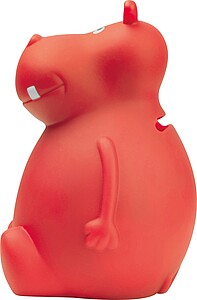 Hippo money box, red
