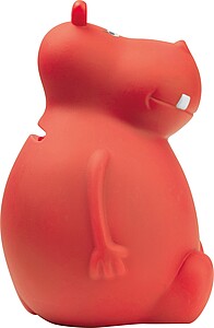Hippo money box, red