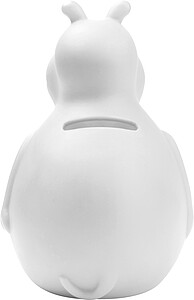 Hippo money box, white