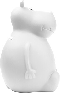 Hippo money box, white