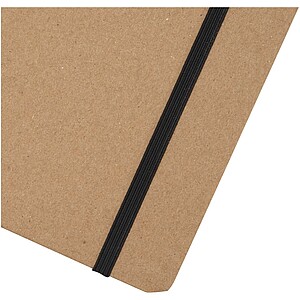 Holm A5 stone paper hard cover notebook with lined pages, beige