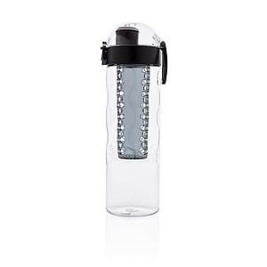 Honeycomb lockable leak proof infuser bottle, black