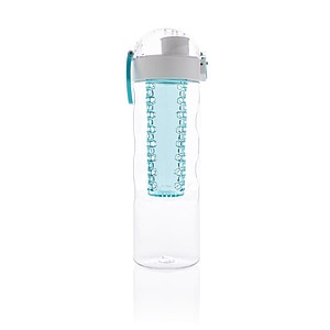 Honeycomb lockable leak proof infuser bottle, turquoise