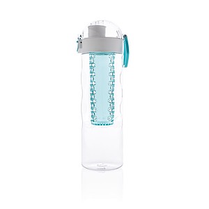 Honeycomb lockable leak proof infuser bottle, turquoise