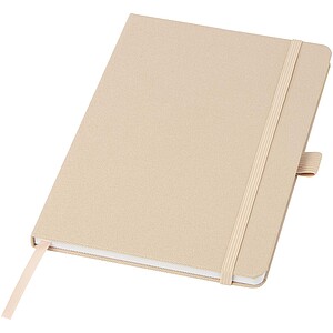 Honua A5 recycled paper notebook with recycled PET cover, oatmeal