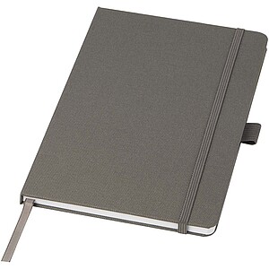 Honua A5 recycled paper notebook with recycled PET cover, twilight grey