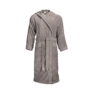 Hooded Bathrobe light brown, S/M
