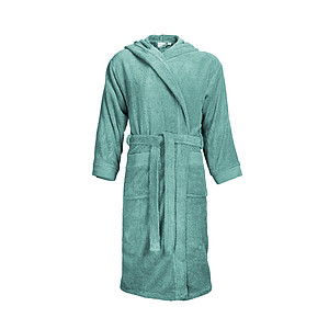 Hooded Bathrobe, teal, S/M
