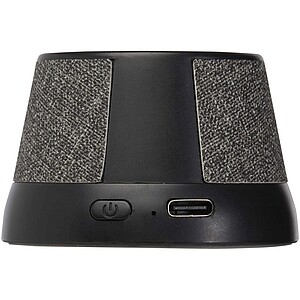 Horna 3W recycled plastic magnetic wireless speaker, solid black