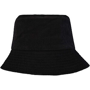 Howson recycled corduroy sun hat, solid black