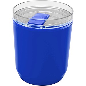 Hudson 180 ml recycled plastic double-wall tumbler, blue