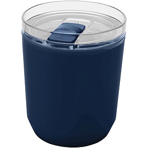 Hudson 180 ml recycled plastic double-wall tumbler, navy