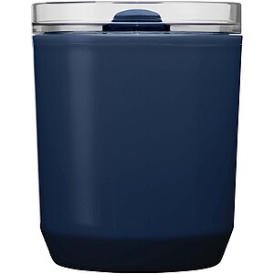 Hudson 180 ml recycled plastic double-wall tumbler, navy