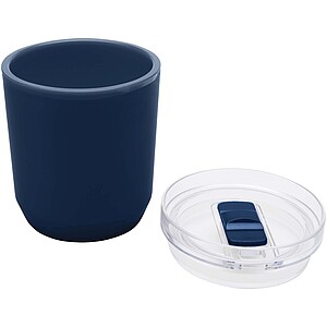 Hudson 180 ml recycled plastic double-wall tumbler, navy
