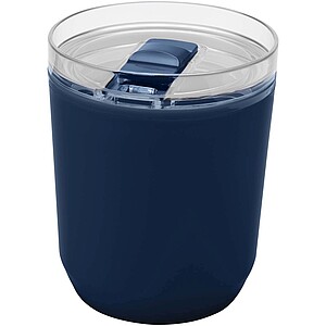 Hudson 180 ml recycled plastic double-wall tumbler, navy