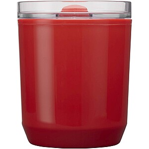 Hudson 180 ml recycled plastic double-wall tumbler, red