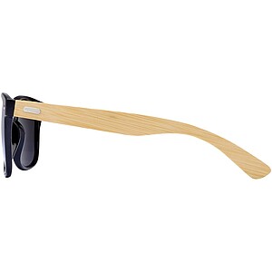 Hue sunglasses with bamboo temples, silver