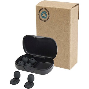 Hush earplugs, solid black
