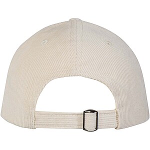 Hutton 6 panel recycled corduroy cap, sandstone