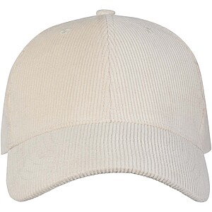 Hutton 6 panel recycled corduroy cap, sandstone