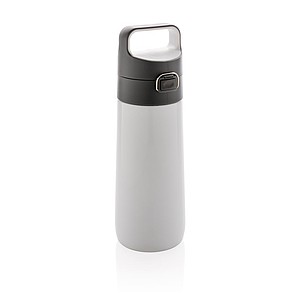 Hydrate leak proof lockable vacuum bottle, white
