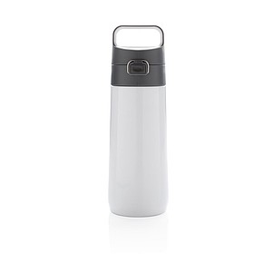 Hydrate leak proof lockable vacuum bottle, white