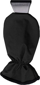 Ice scraper and polyester glove.Black