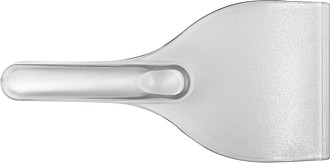 Ice scraper transparently frosted, white